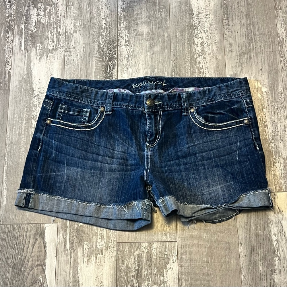 Dark Denim Shorts from Maurices